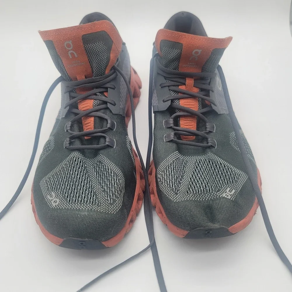 On Cloud CloudTec Running Shoes Gray Red Athletic Sneakers Men's US 10.5